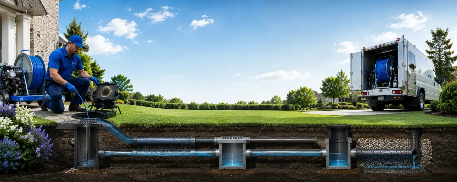 Outdoor drain cleaning information for Auburndale, MA